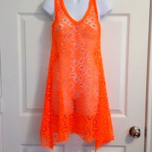 Hots Wing Neon Orange Net Cover-Up